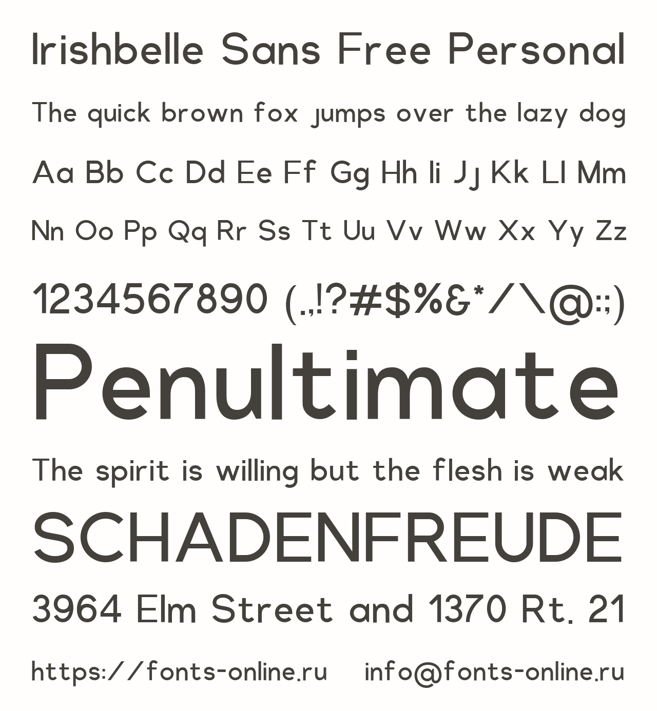 Irishbelle Sans Free Personal Free Font Download